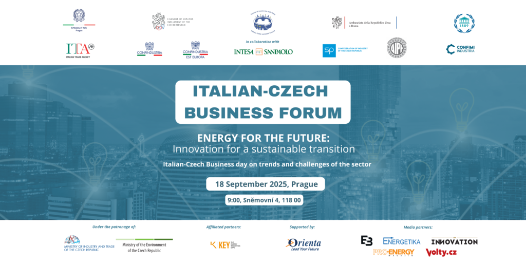 Italian-Czech Business Forum - Energy for the future: Innovation for a sustainable transition