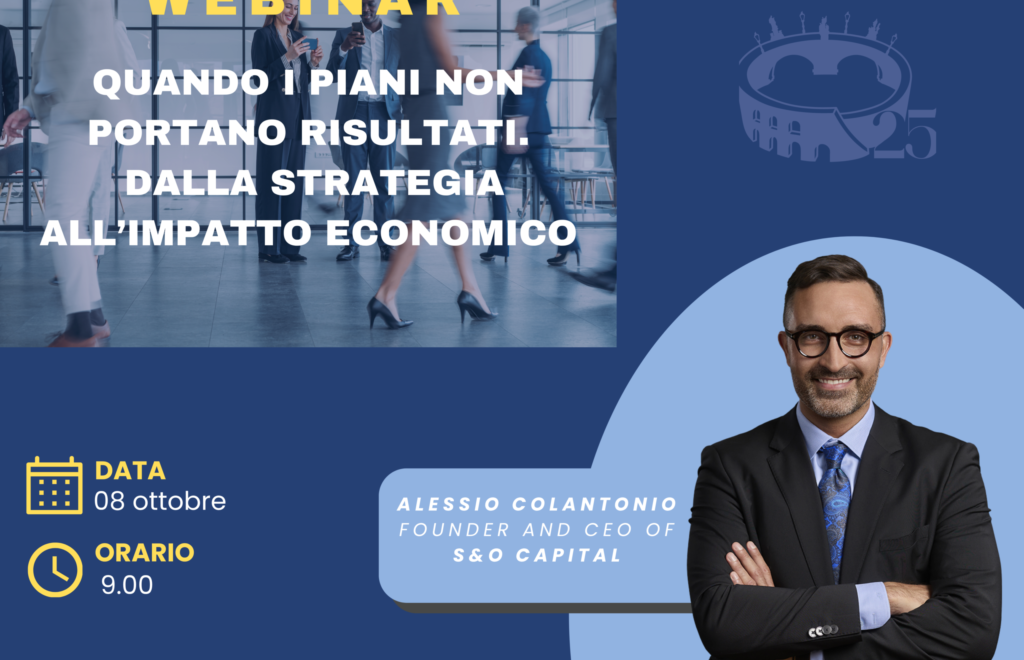 WEBINAR: Cosa fare quando i piani non portano risultati. Dalla strategia all’impatto economico
