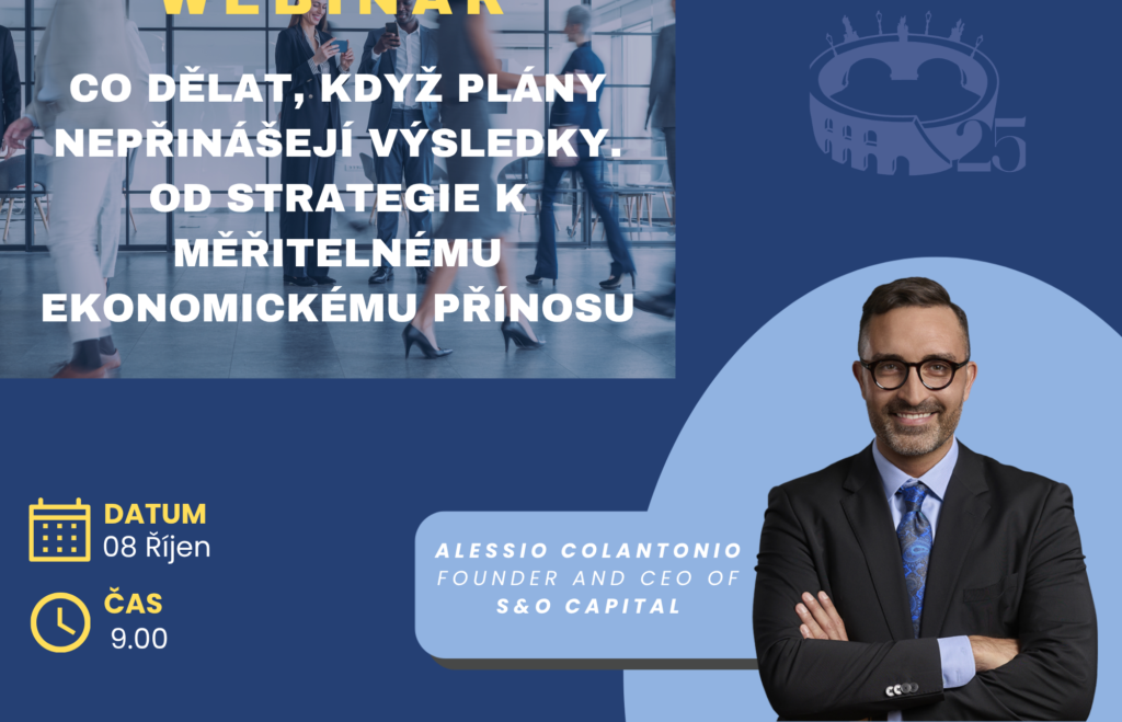 WEBINÁŘ: Co dělat, když plány nepřinášejí výsledky. Od strategie k měřitelnému ekonomickému přínosu